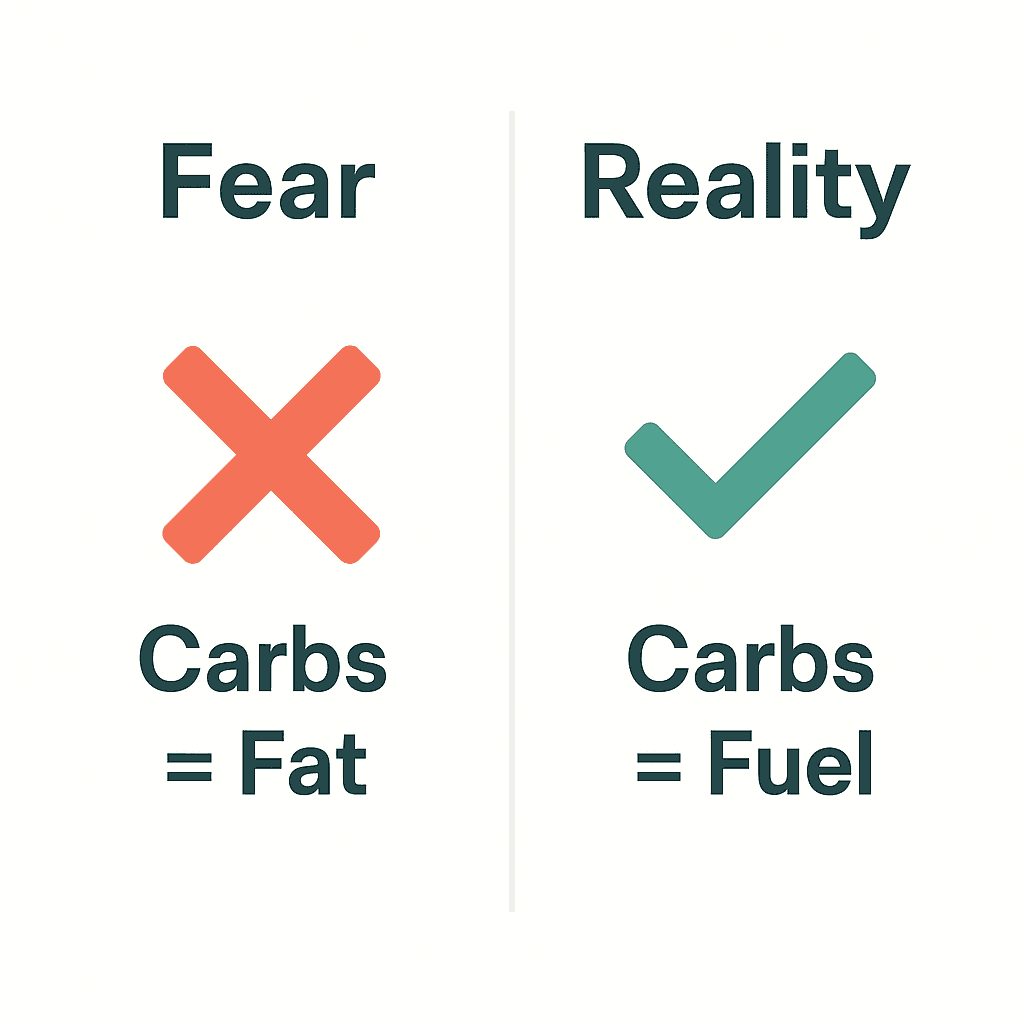 Carb Fear vs Reality - Carbs are fuel, not the enemy
